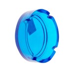 Round ashtray, made of glass, Selena, 10.5 cm, blue color